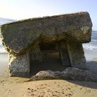 Bunkerreste am Strand