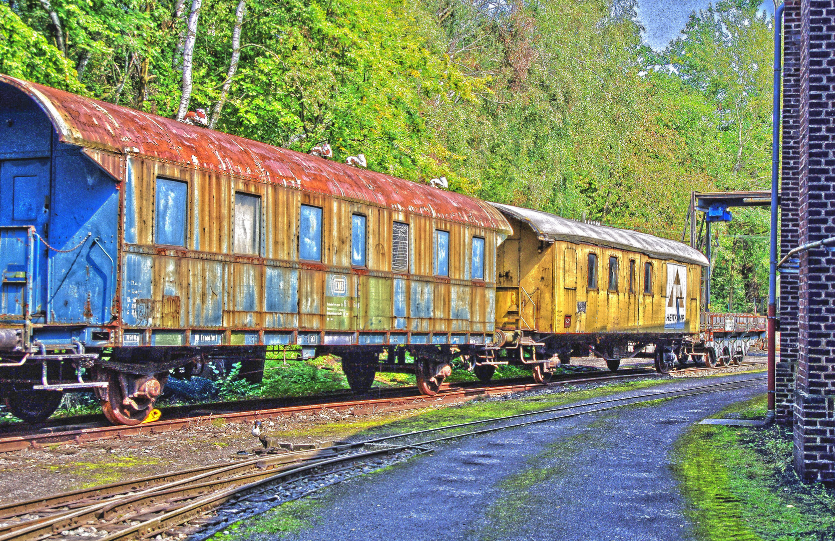 Bunt im Eisenbahnmuseum