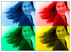 Bunt im Wind