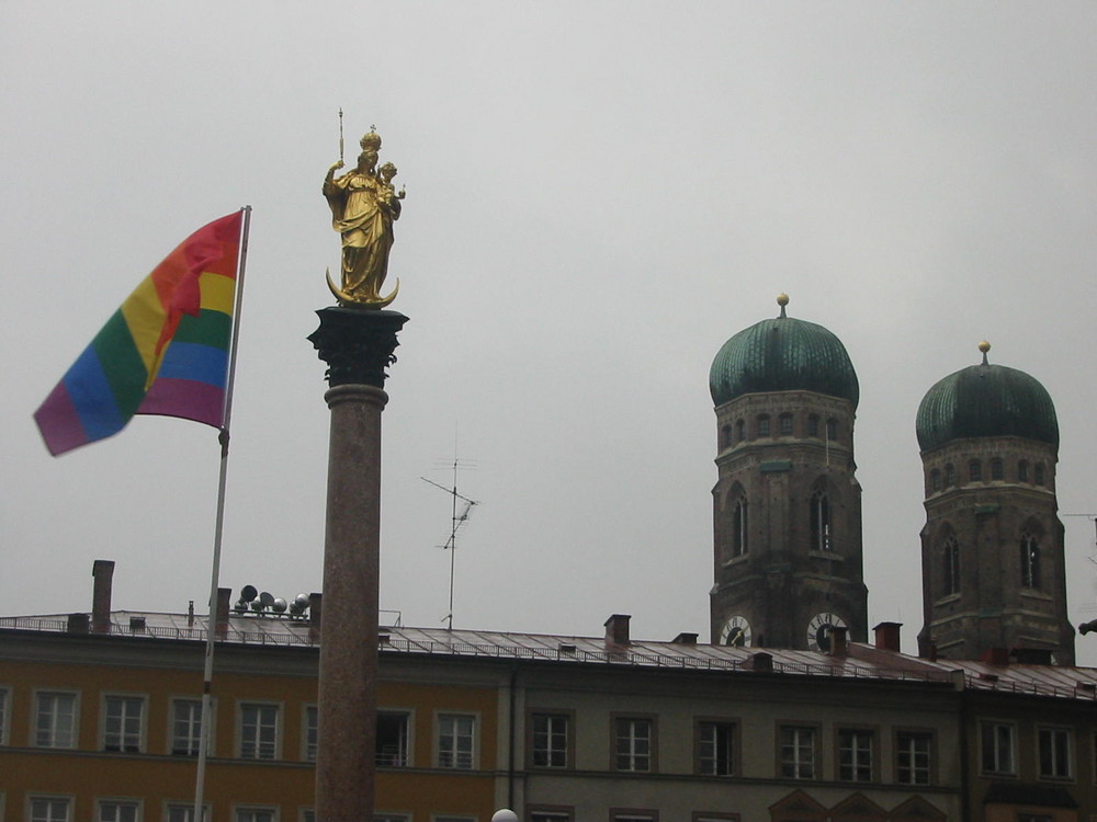 Bunt verregnetes München