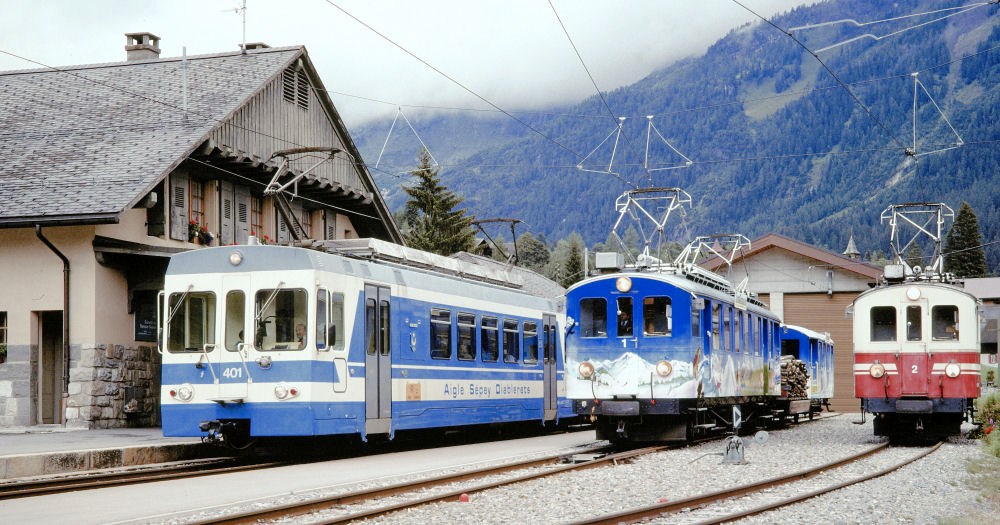 Bunte Bahnen in der Schweiz