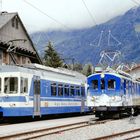 Bunte Bahnen in der Schweiz