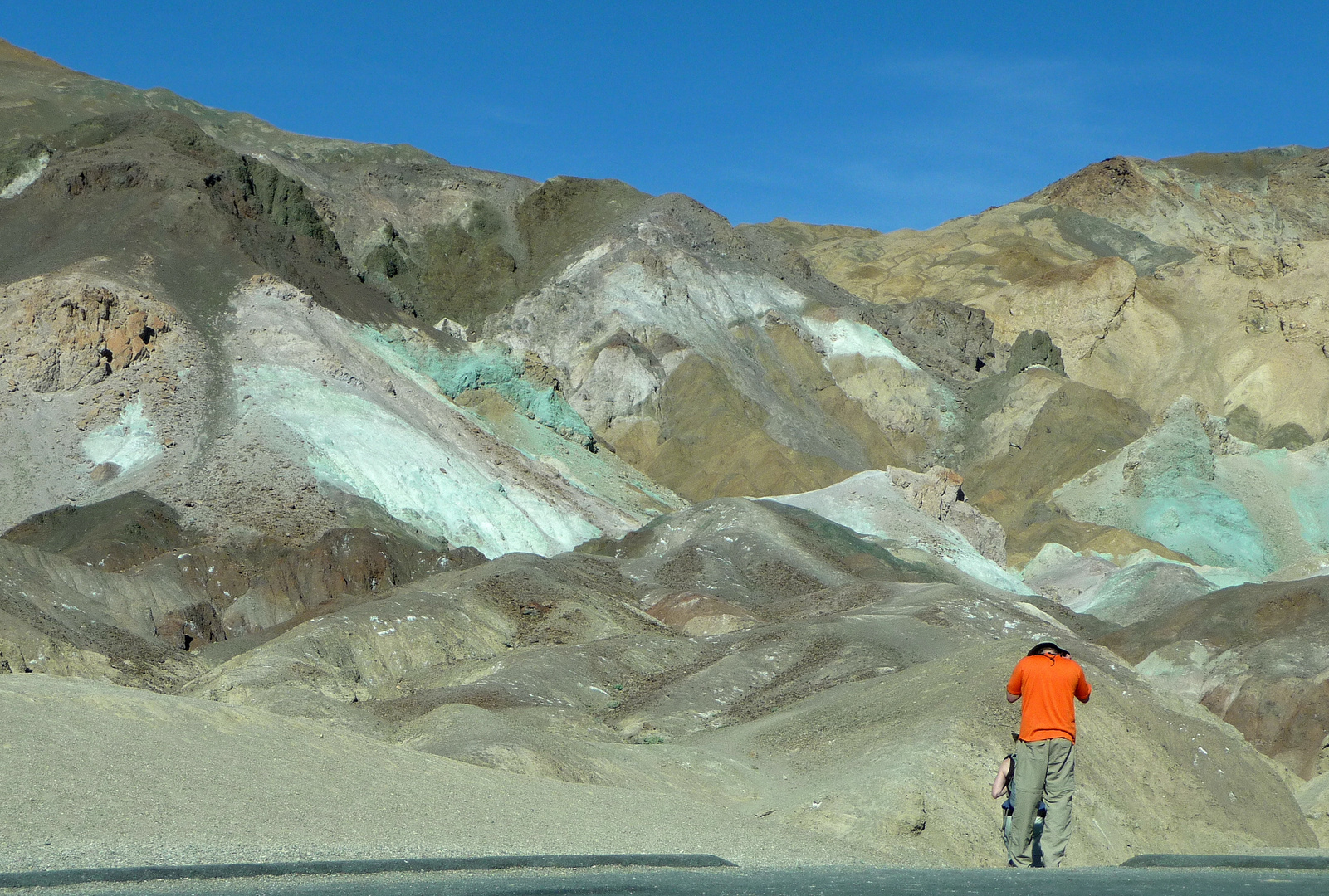 Bunte Berge in Kalifornien nahe Death Valley