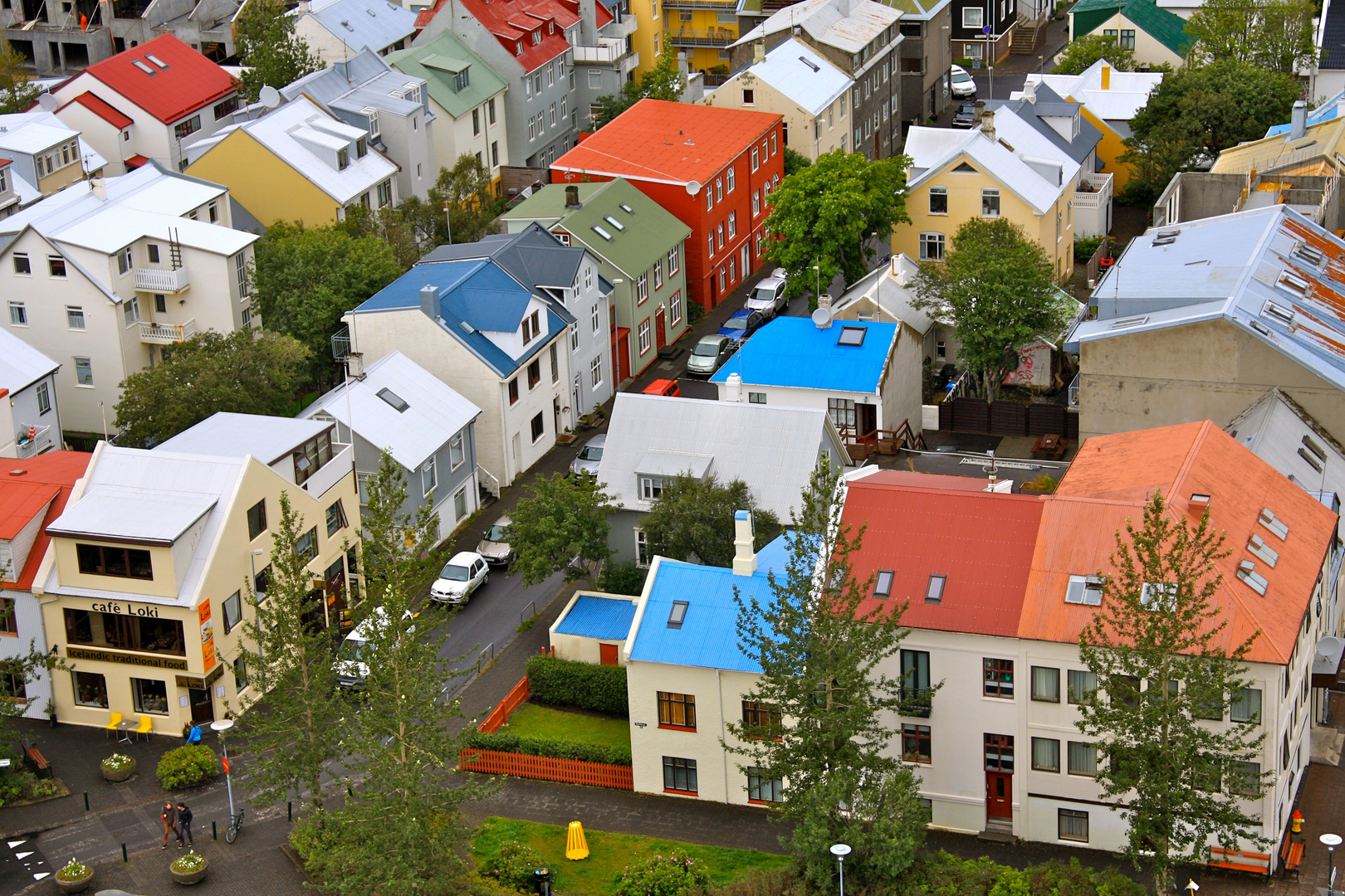 ... bunte Dächer von Reykjavik