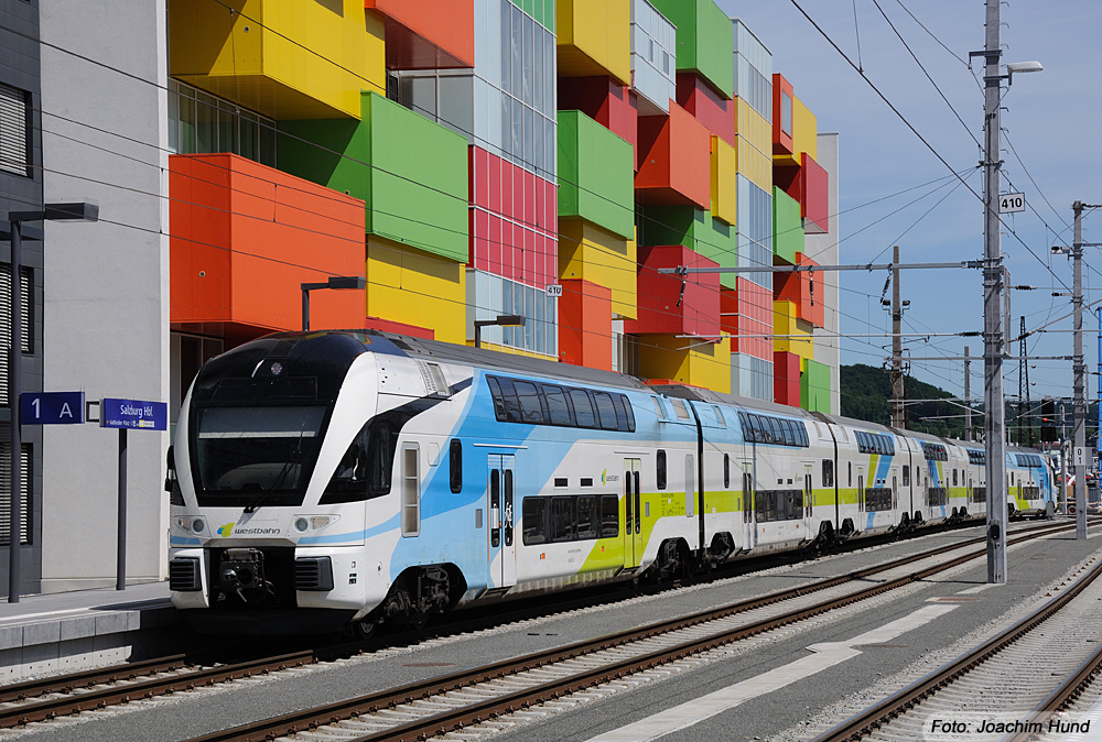 Bunte Eisenbahnwelt in Salzburg