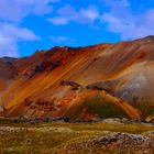 Bunte Erde im Landmannalaugar auf Island