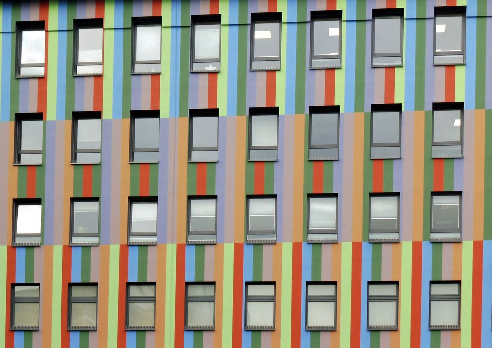 Bunte Fassade