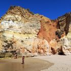 bunte Felsen an der Praia da Rocha