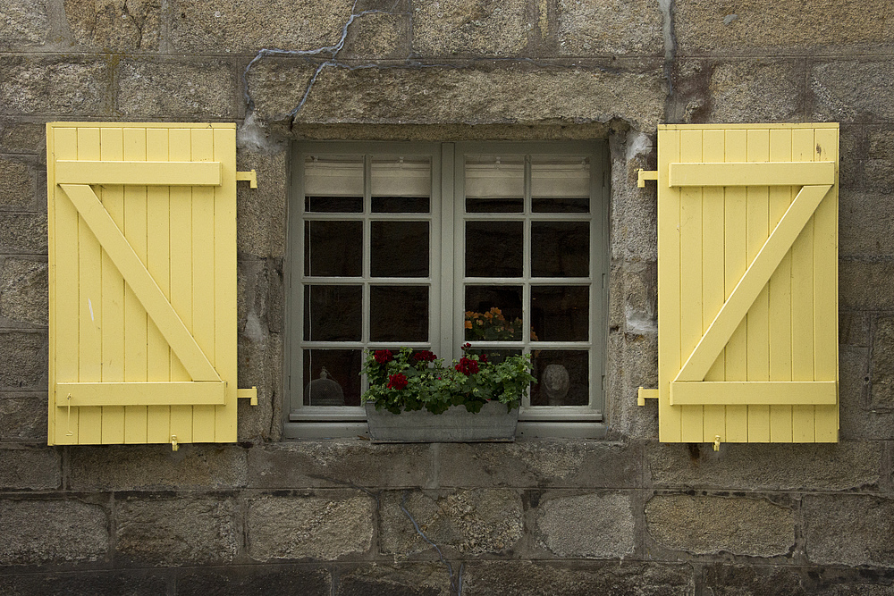 Bunte Fensterläden