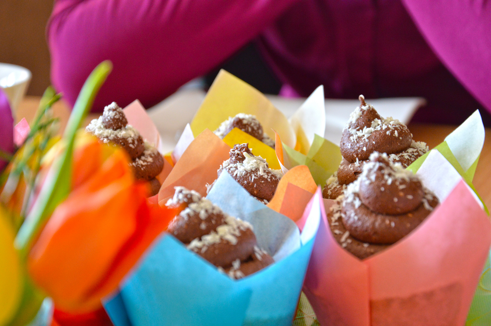 Bunte Frühlings-Muffins
