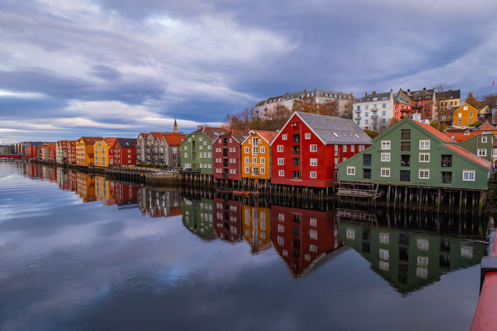 Bunte Häuser in Trondheim 