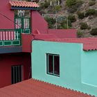 Bunte Häuser in Vallehermoso