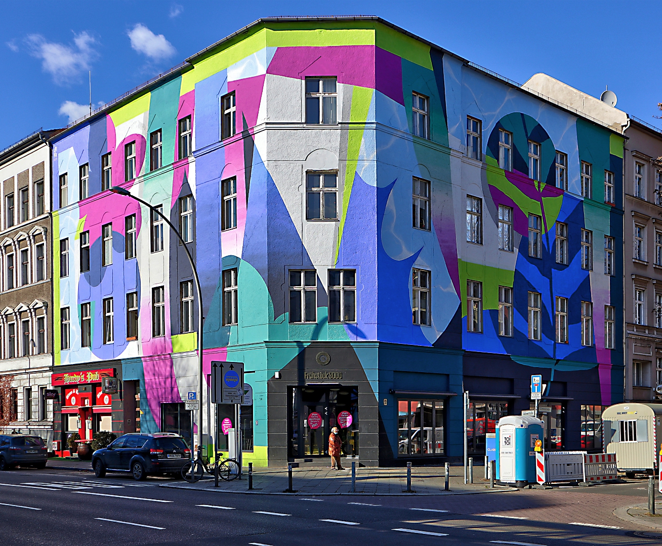 Bunte Hausfassade