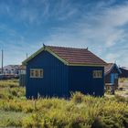 Bunte Hütten der Austernzüchter auf der Île d’Oléron