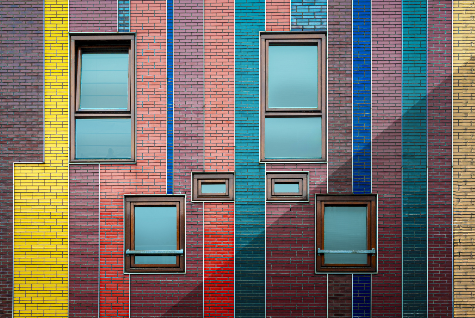 Bunte Klinkerfassade made in Holland