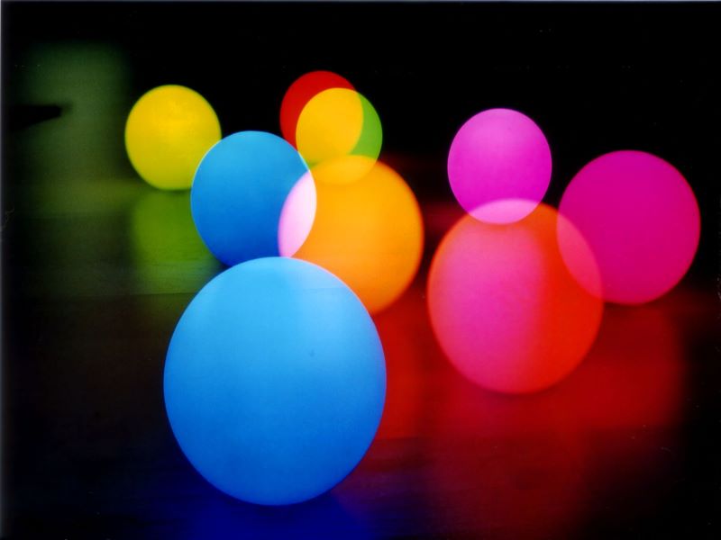 bunte Kugeln Foto & Bild techniken, doppelt und mehrfachbelichtung