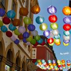 bunte Lampions in Würzburg