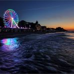 Bunte Lichter am Strand von Kühlungsborn...