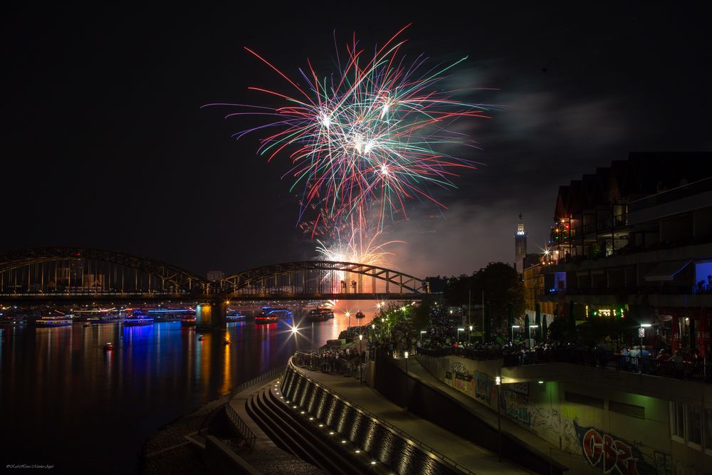 Bunte Lichter in Köln