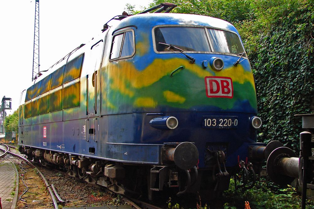 bunte Lokomotive