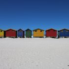 Bunte Standhäuser in Muizenberg