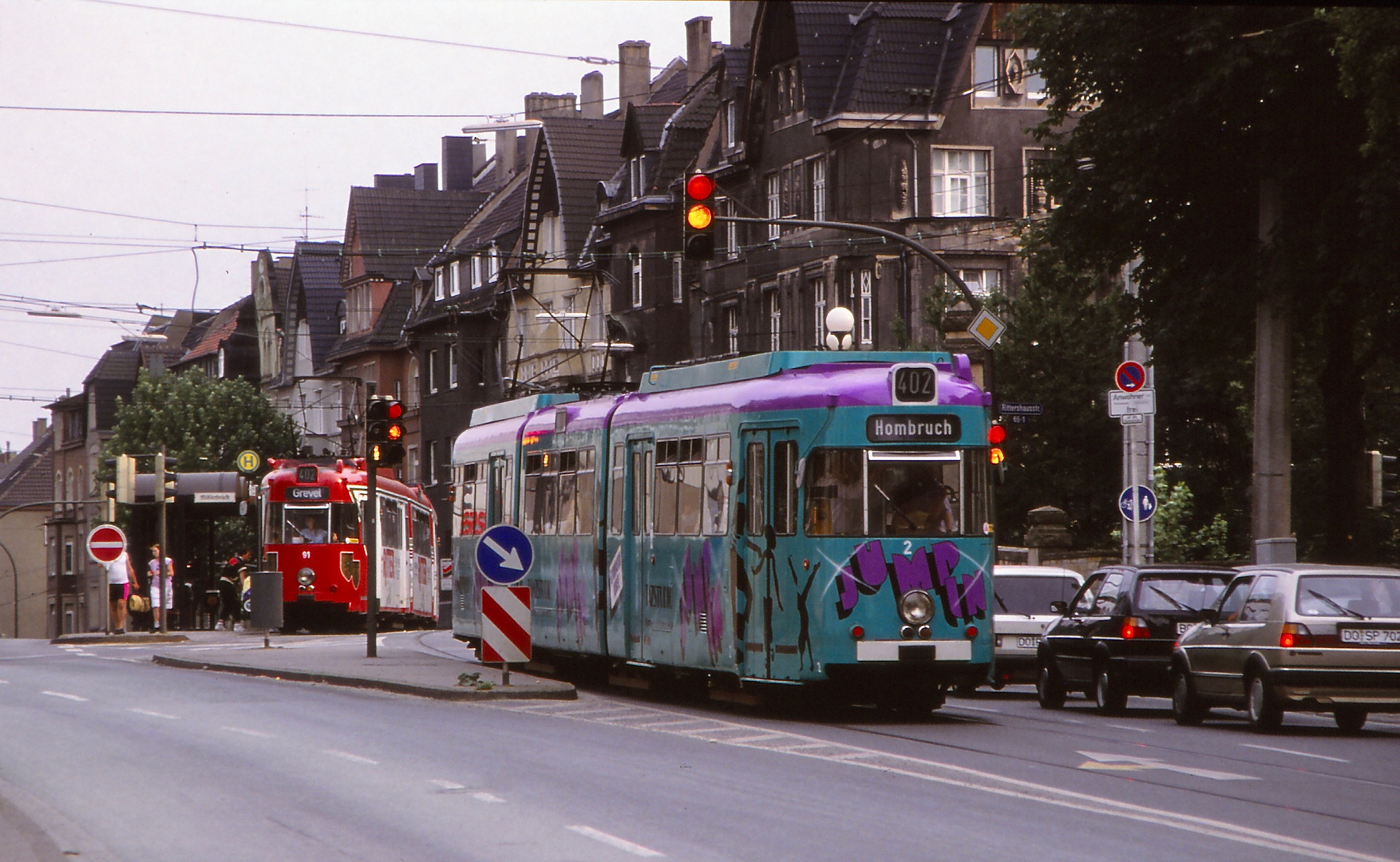 Bunte Straßenbahnen...