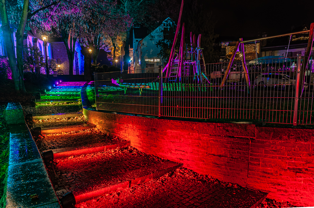 Bunte Treppe Winterleuchten Bad Honnef