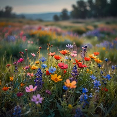 bunte-wilde-Blumenwiese