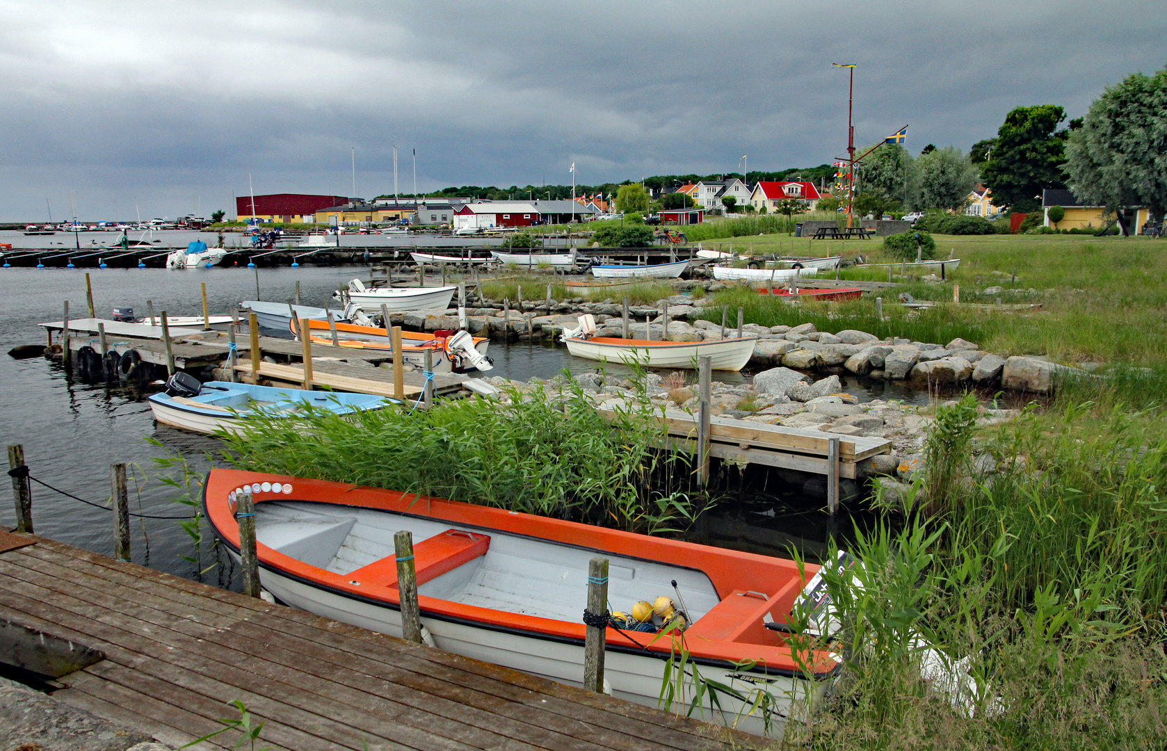 Bunter Hafen