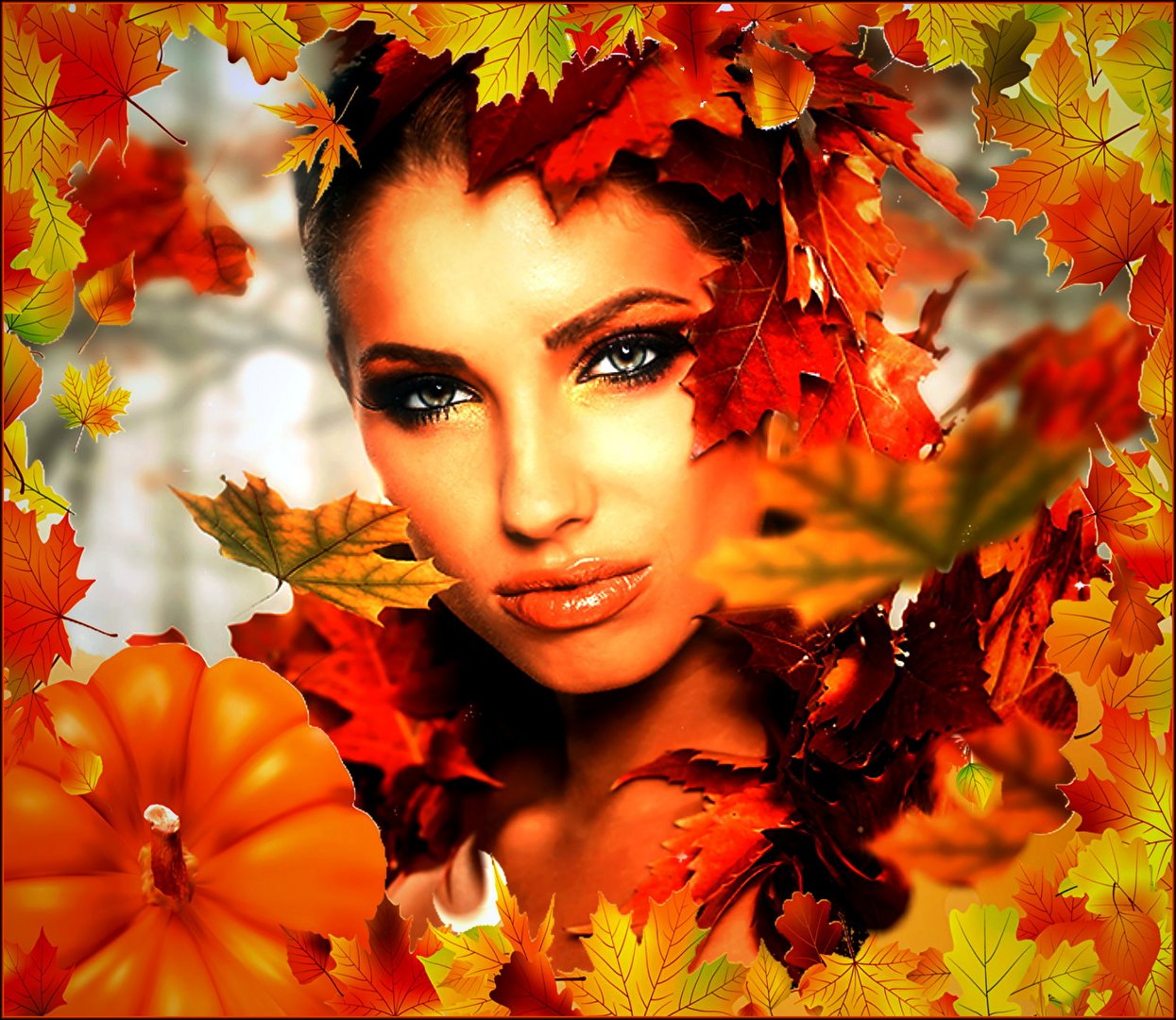 Bunter Herbst Foto &amp; Bild | fotomontage, natur, digiart Bilder auf ...