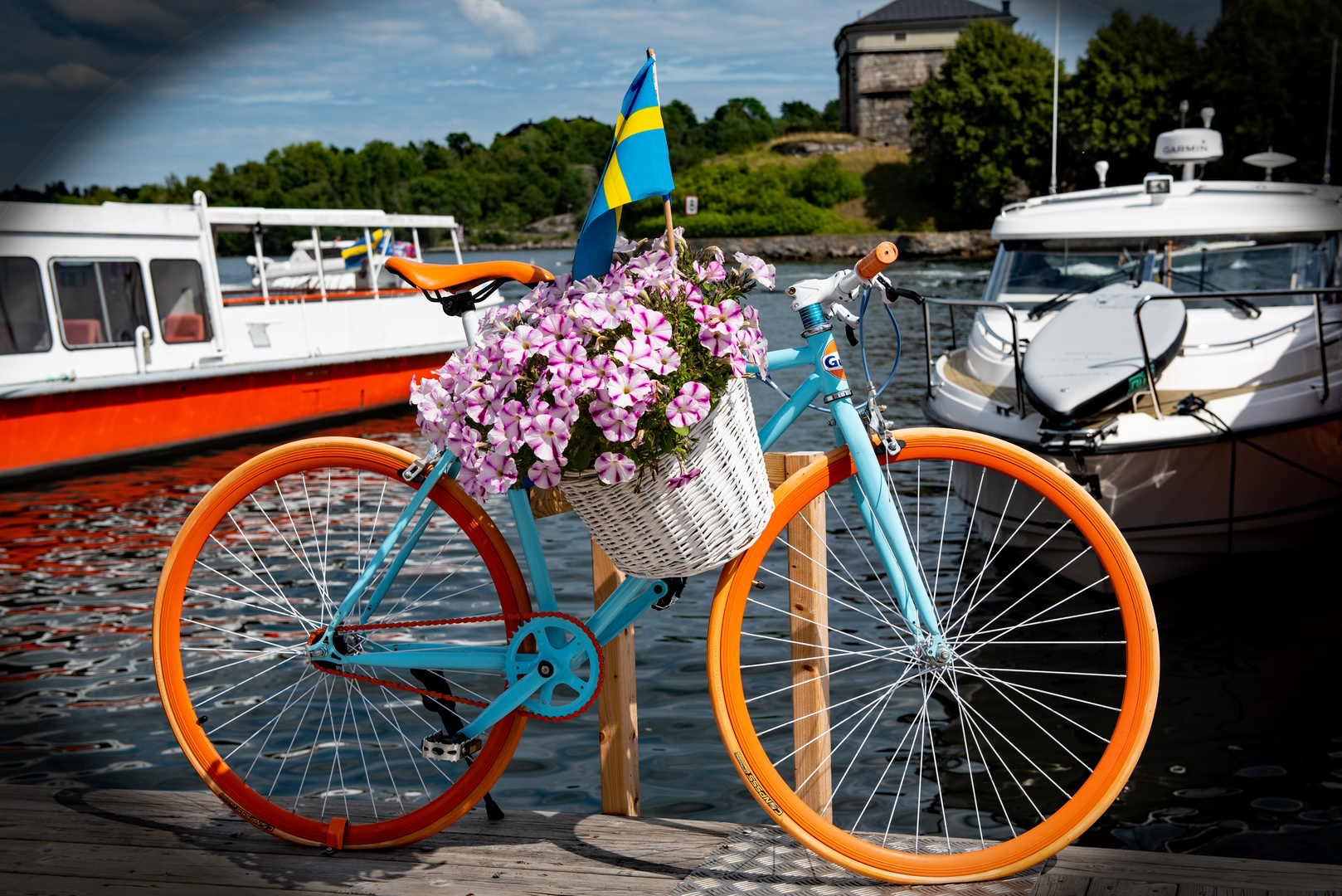 Buntes auf der Schären Insel Vaxholm