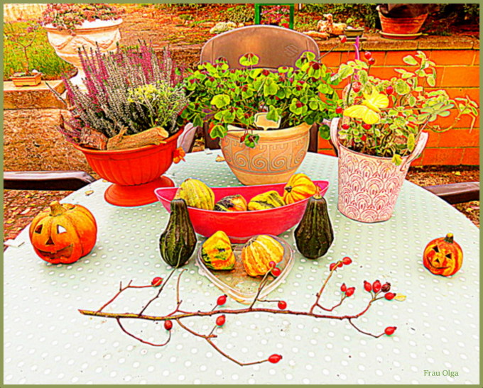 Buntes Herbst -Stillleben