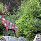 Buntes Hirschmotiv am Eingang vom Schluchsee im Hochschwarzwald