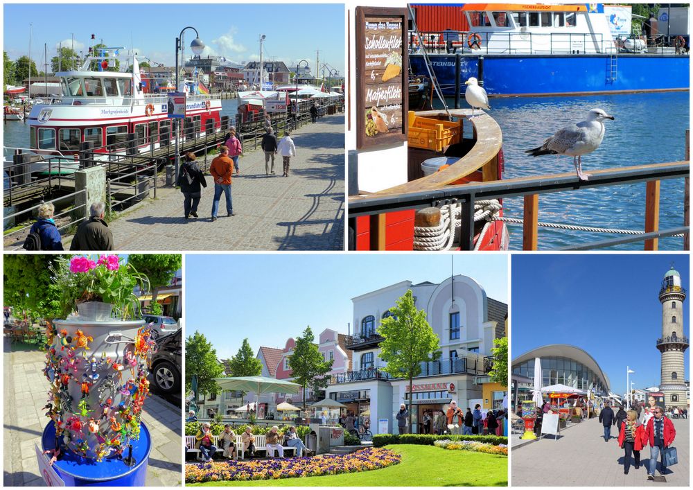 Buntes Leben in Warnemünde