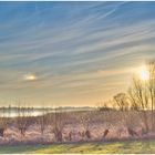 Buntes Loch in den Wolken