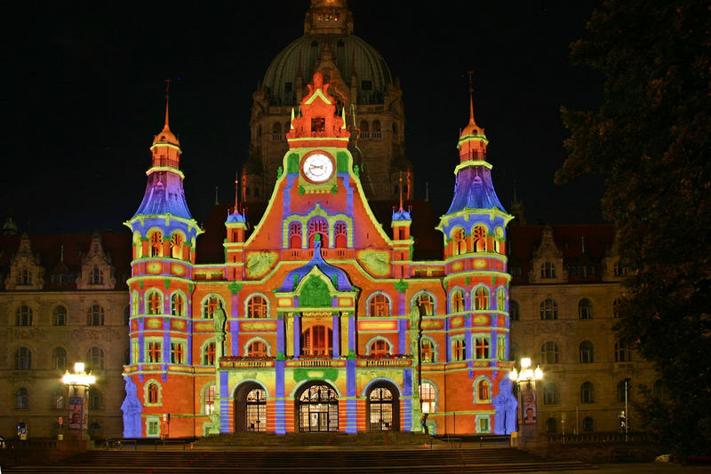 Buntes Rathaus in Hannover