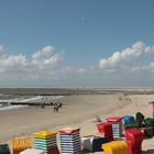 Buntes Strandtreiben