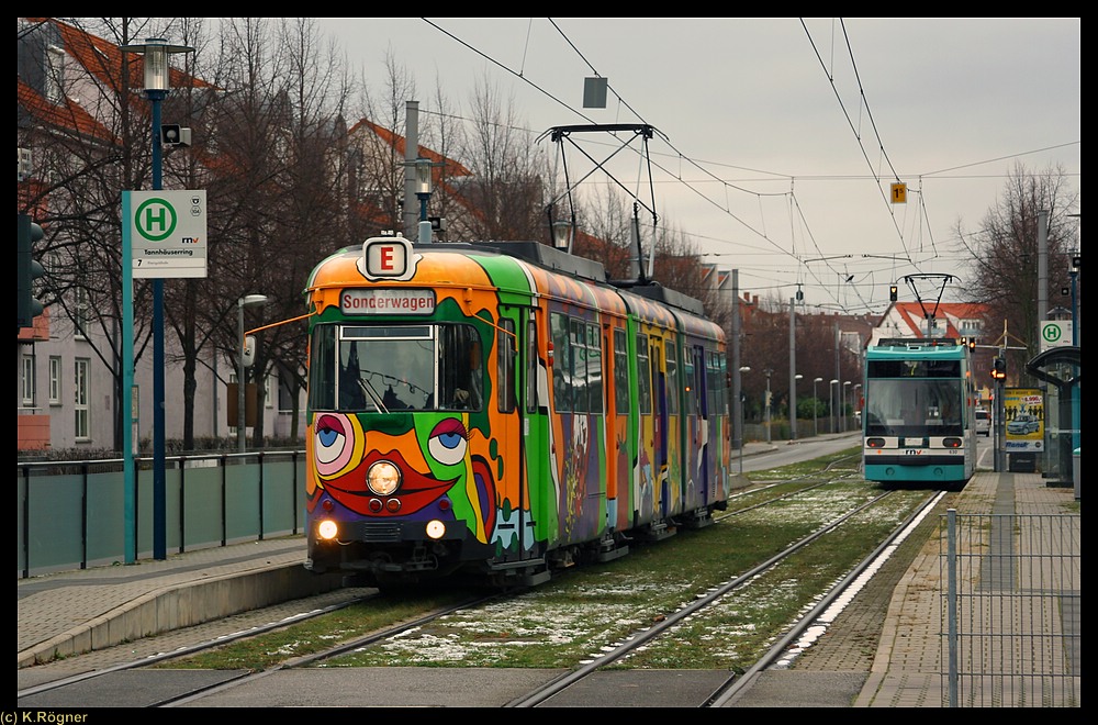 Buntes Treiben mit dem 204 gab es 2008 auch in Mannheim