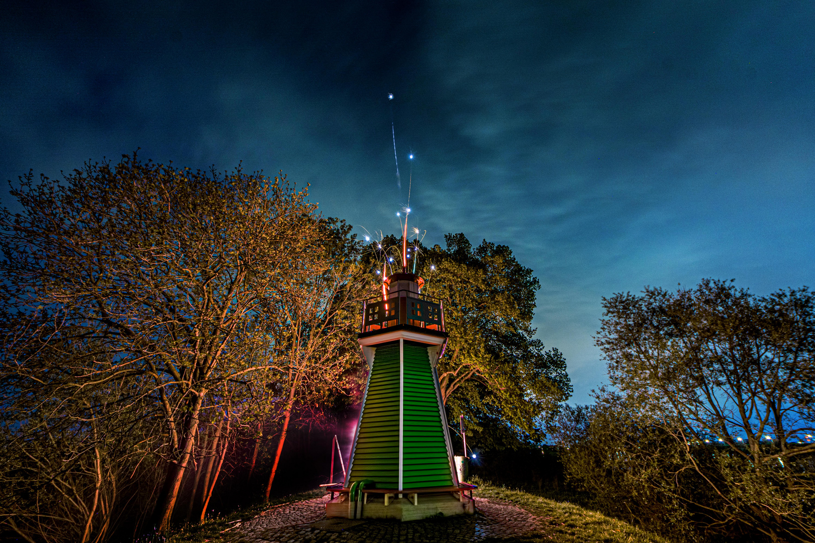 Bunthäuser Leuchtturm feuerwerk