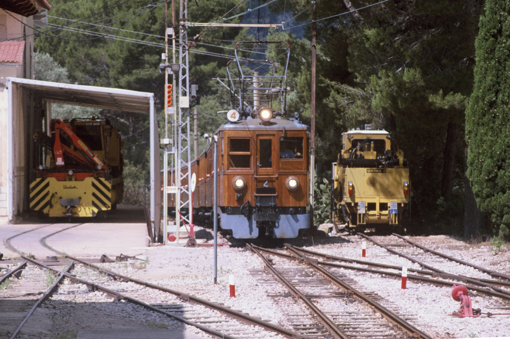 Bunyola, Bahnhof der Ferrocarril (FC) Palma - Soller, Mallorca