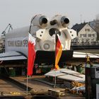 Buran von hinten im Deutzer Hafen