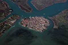 Burano beim Abflug von Venedig