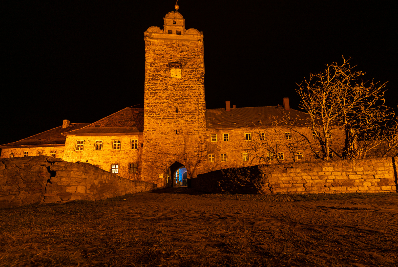 Burg Allstedt am Abend 