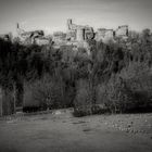 Burg Altdahn im Januar 2016 in SW bearbeitet