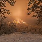 Burg Altdahn im Schnee