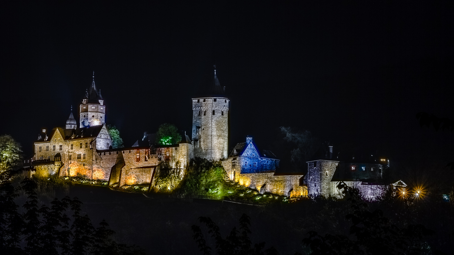 Burg Altena bei Nacht