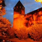 Burg am Abend