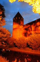 Burg am Abend