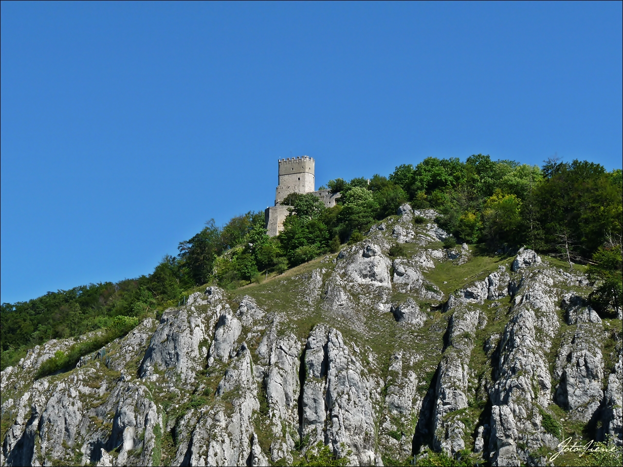 Burg auf dem Felsen 