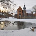 Burg Bergerhausen - ein Idyll in Eisstarre.